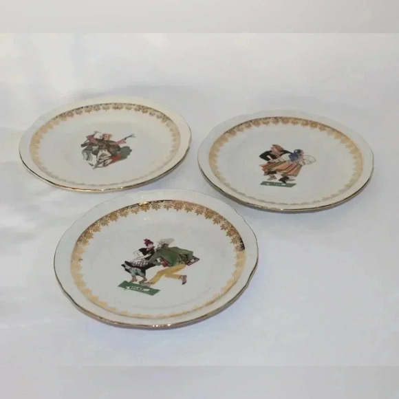 CHODZIEZ Made in Poland 7” porcelain collectible plates Dancers Around the World - Picture 3 of 9
